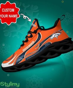 Denver Broncos NFL Max Soul Shoes Custom Name National Football League Fans Gifts For NFL Fans Product Photo 1