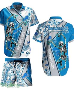 Detroit Lions NFL 3D Print Hawaiian Shirt And Shorts Anf Short Sekeleton Design Hot Short Styles For Men Women Product Photo 1