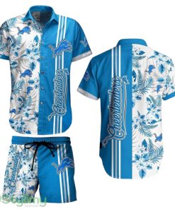 Detroit Lions NFL 3D Print Hawaiian Shirt And Shorts Tropical Pattern Summer Shirt Style New Gift For Best Fan Product Photo 1