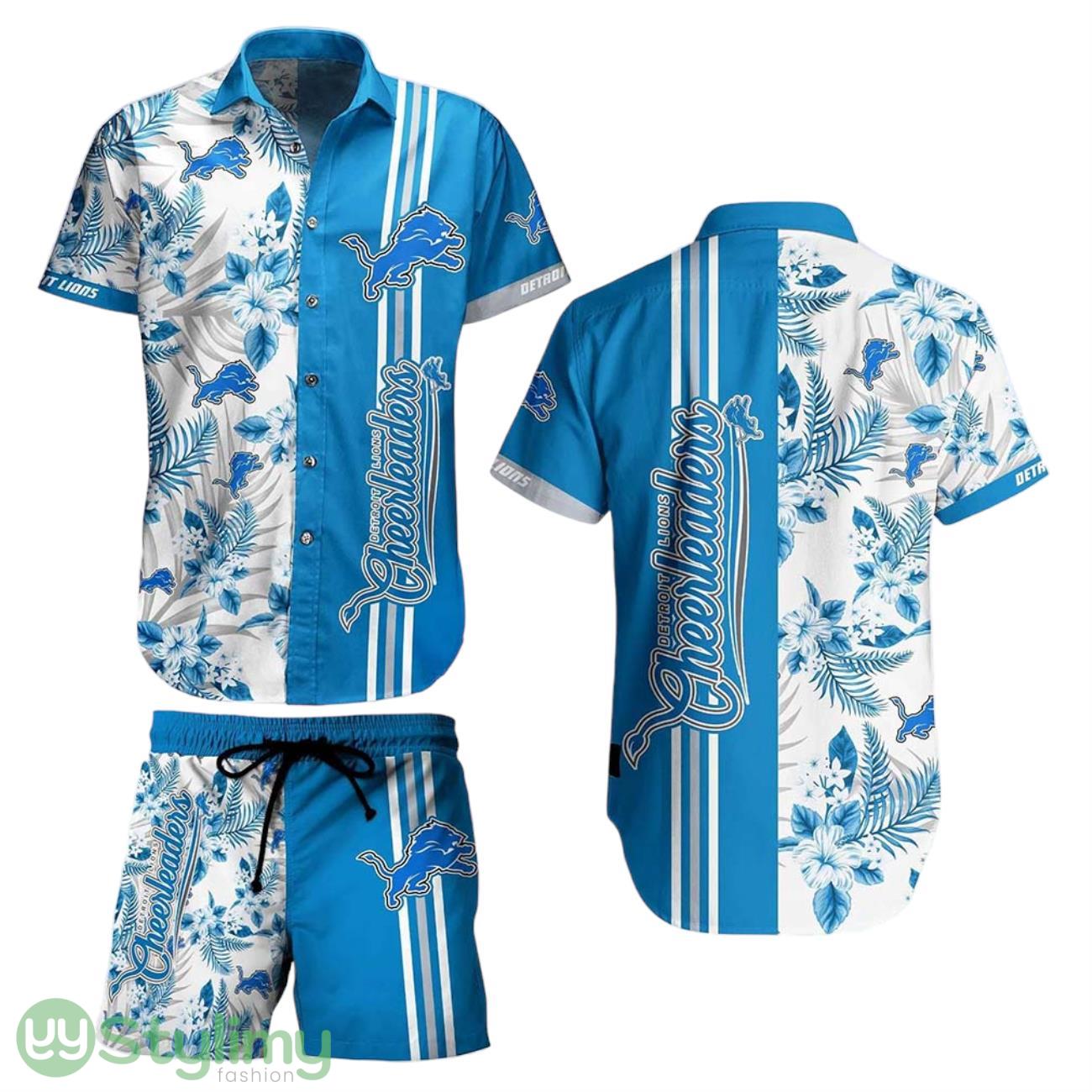 Detroit Lions NFL 3D Print Hawaiian Shirt And Shorts Tropical Pattern Summer Shirt Style New Gift For Best Fan 2 Detroit Lions NFL 3D Print Hawaiian Shirt And Shorts Tropical Pattern Summer Shirt Style New Gift For Best Fan Product Photo 1