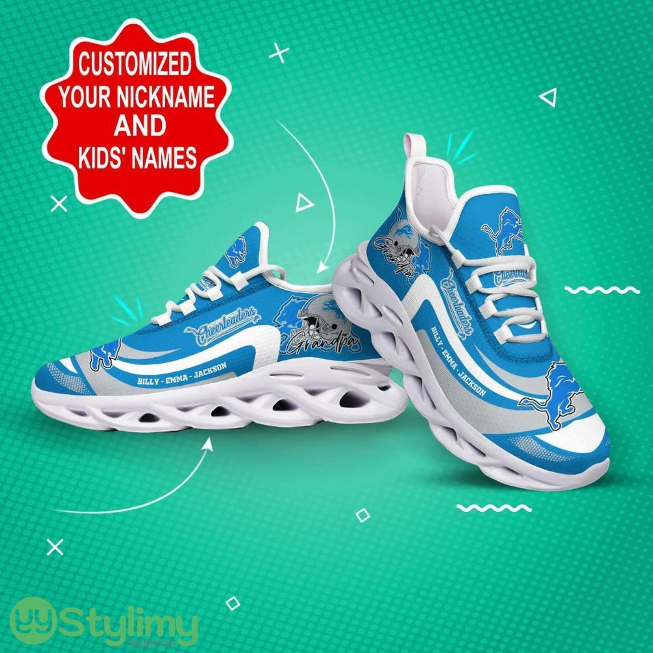 Detroit Lions NFL Max Soul Shoes Custom Name Sneakers Hot Trending Personalized Sneakers 4 Detroit Lions NFL Max Soul Shoes Custom Name Sneakers Hot Trending Personalized Sneakers Product Photo 4