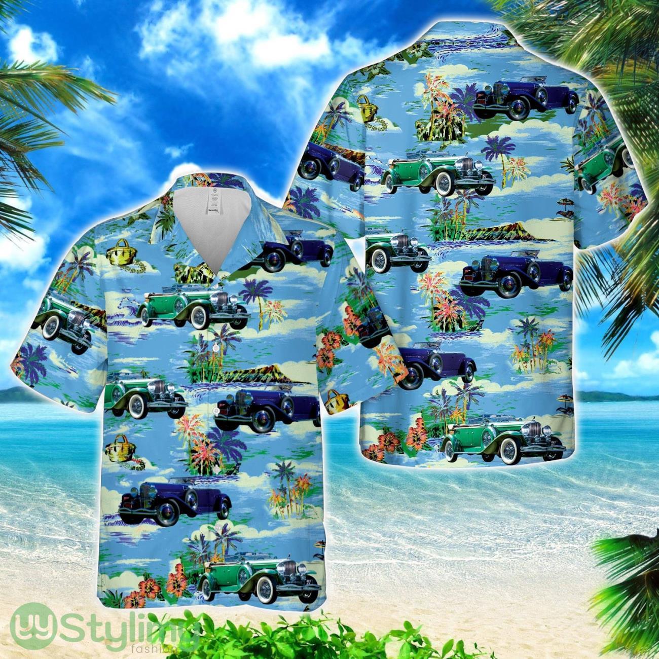 Duesenberg Model J Hawaiian Shirt 1 Duesenberg Model J Hawaiian Shirt Product Photo 1