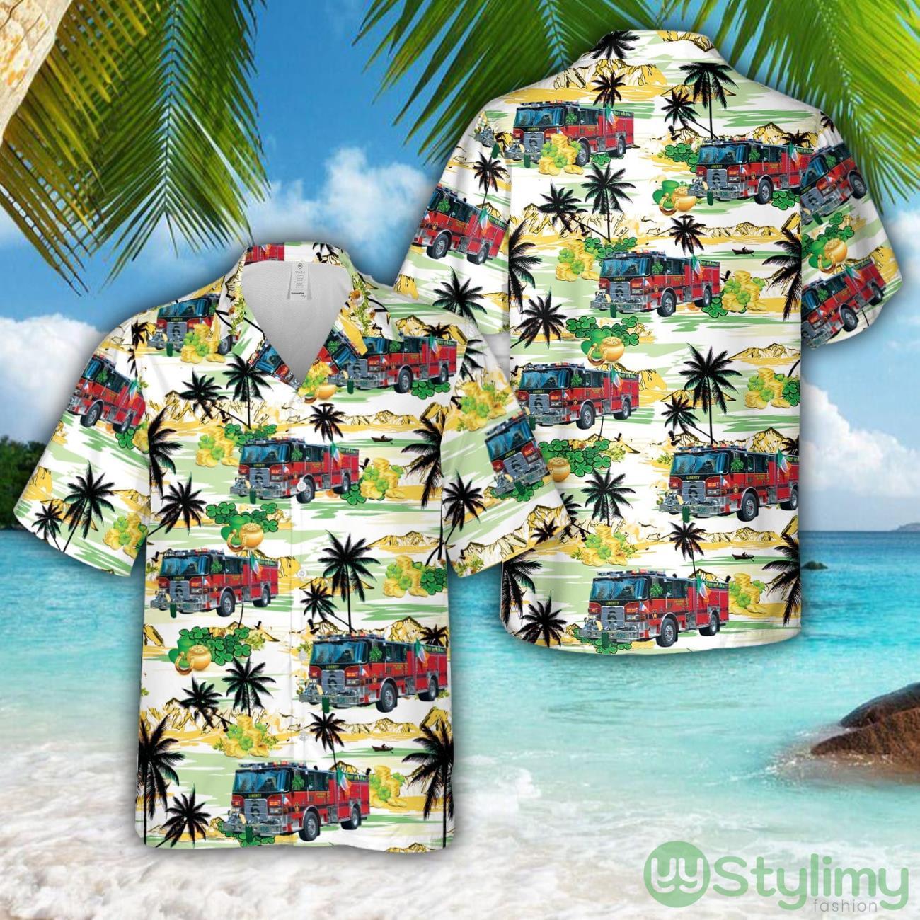 East Rockaway, New York, East Rockaway Fire Department St. Patrick's Day Hawaiian Shirt Aloha Holiday Gift For Men Women 2 east rockaway new york east rockaway fire department st patricks day hawaiian shirt aloha holiday gift for men women
