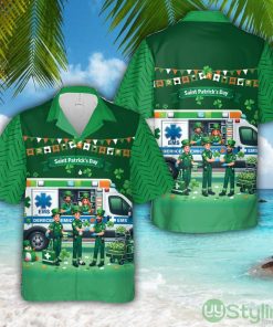EMS Saint Patrick's Day Hawaiian Shirt Aloha Holiday Gift For Men Women Product Photo 1