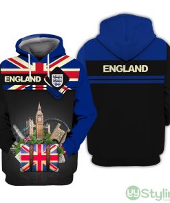England Custom Name 3D Zipepr Hoodie UK Travel Personalized Gift For England Lovers Product Photo 1