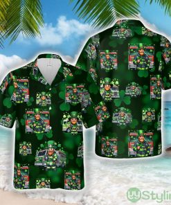 Firefighter Saint Patrick's Day Leprechaun Hawaiian Shirt All over Printed Beach Shirt Product Photo 1