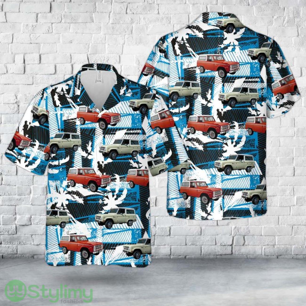 Ford Bronco Wagon (First generation) 1966-1977 Hawaiian Shirt 1 Ford Bronco Wagon (First generation) 1966-1977 Hawaiian Shirt Product Photo 1