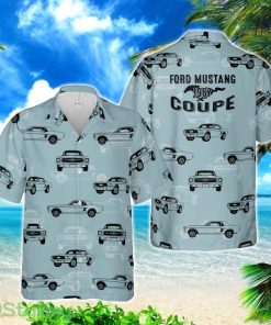 Ford Mustang 1967 Coupe Silhouette Hawaiian Shirt Product Photo 1