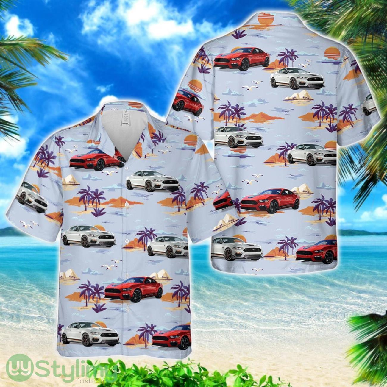 Ford Mustang Mach 1 2022 Hawaiian Shirt 1 Ford Mustang Mach 1 2022 Hawaiian Shirt Product Photo 1