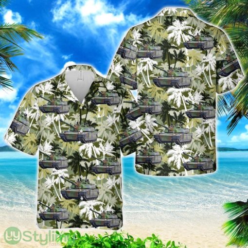 French Army MBT AMX-56 Leclerc Hawaiian Shirt