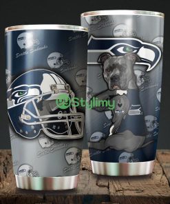 Funny Dog Seattle Seahawks NFL Beautiful Design Tumbler Product Photo 1