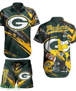 Green Bay Packers Football Nfl 3D Printed Hawaiian Shirt Bart Simpson Summer Gift For Men Women Fans Product Photo 1