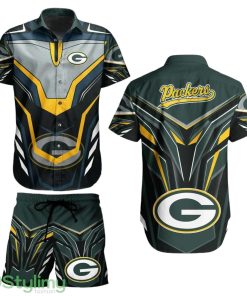 Green Bay Packers Nfl 3D Print Hawaiian Shirt And Shorts Hot Trend Summer For Sports Fans Nfl Enthusiast Product Photo 1