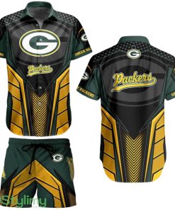 Green Bay Packers Nfl 3D Print Hawaiian Shirt And Shorts Summer Gift For Sports Enthusiast Product Photo 1