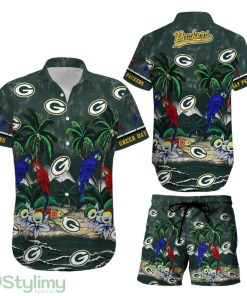 Green Bay Packers Nfl Football 3D Printed Hawaiian Shirt And Short Graphic Summer Tropical Pattern New Gift For Men Women Product Photo 1