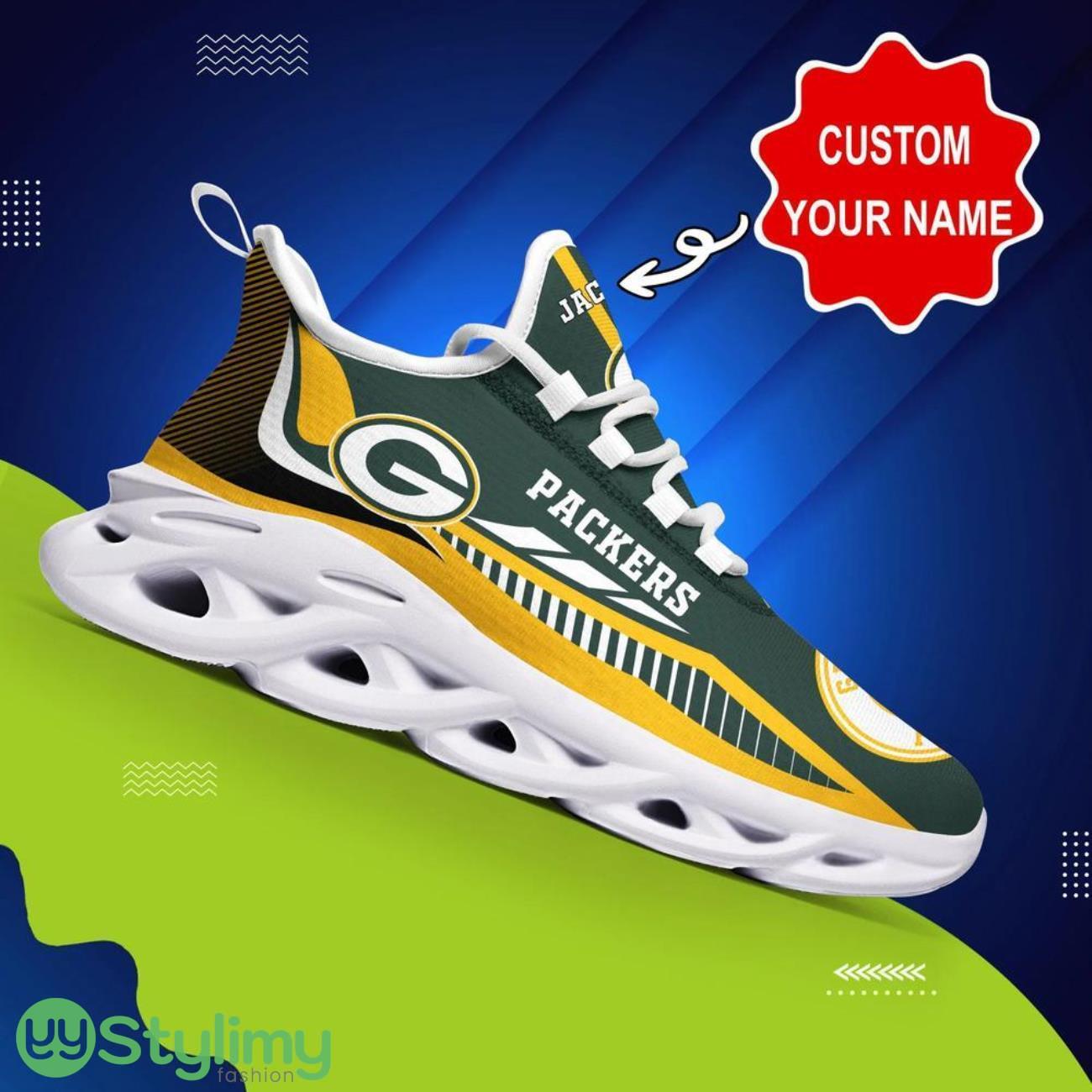 Green Bay Packers NFL Max Soul Shoes Custom Name Sneakers Hot Trending Personalized Gifts For NFL Big Fans 3 Green Bay Packers NFL Max Soul Shoes Custom Name Sneakers Hot Trending Personalized Gifts For NFL Big Fans Product Photo 3