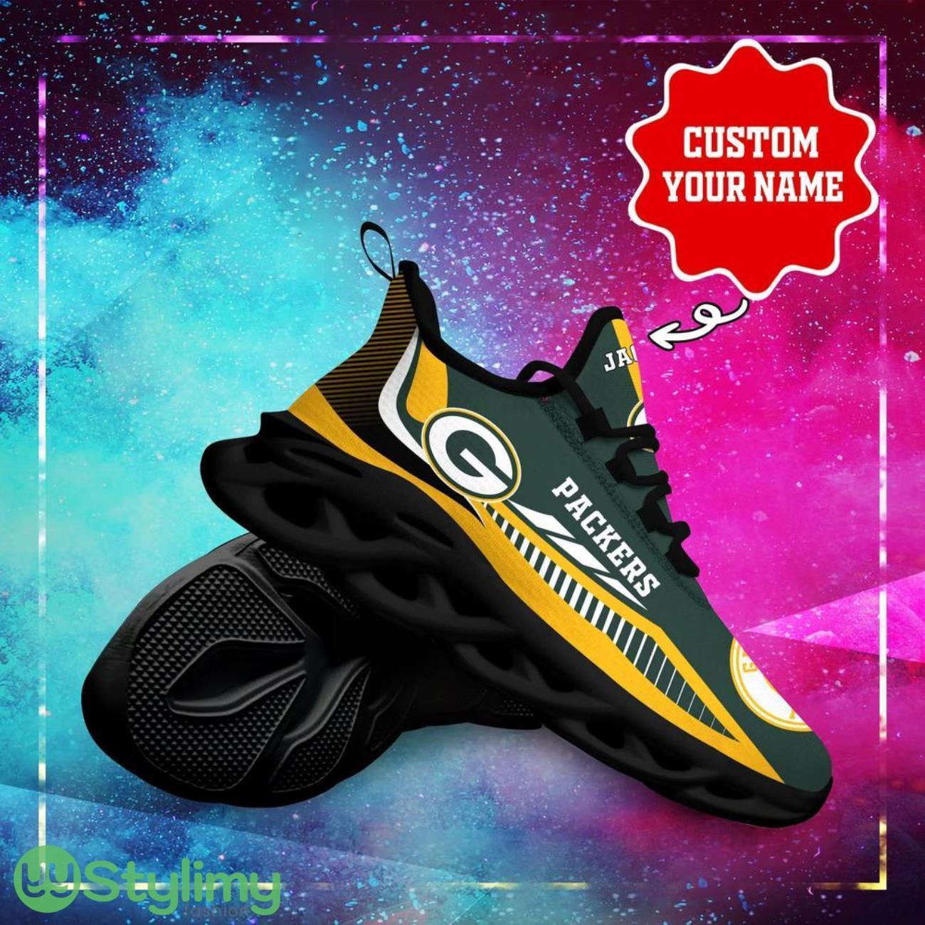 Green Bay Packers NFL Max Soul Shoes Custom Name Sneakers Hot Trending Personalized Gifts For NFL Big Fans 4 Green Bay Packers NFL Max Soul Shoes Custom Name Sneakers Hot Trending Personalized Gifts For NFL Big Fans Product Photo 4