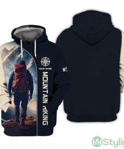 Hiking Personalized Name All Over Printed 3D Hoodie Custom Gift For Hikers Product Photo 1