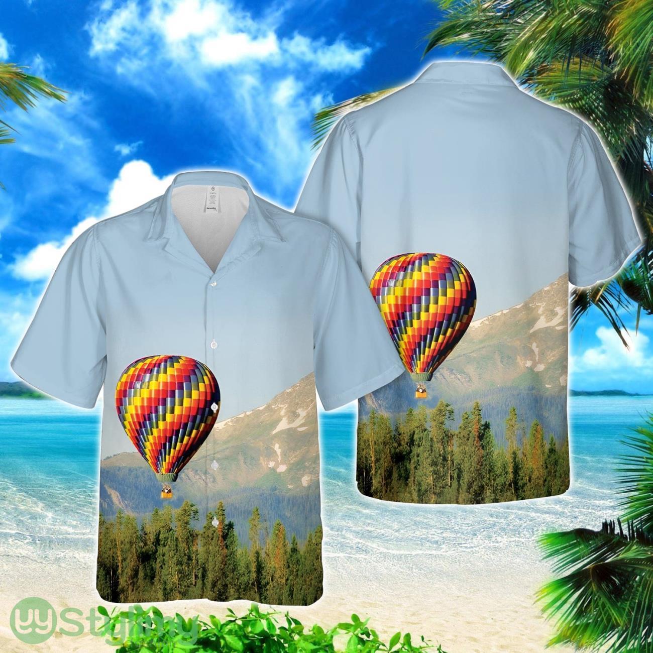 Hot Air Balloon Rides Winter Park, Colorado Hawaiian Shirt 1 Hot Air Balloon Rides Winter Park, Colorado Hawaiian Shirt Product Photo 1