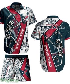 Houston Texans NFL 3D Printed Hawaiian Shirt Anf Short Sekeleton Design Hot Short Styles For Men Women Product Photo 1