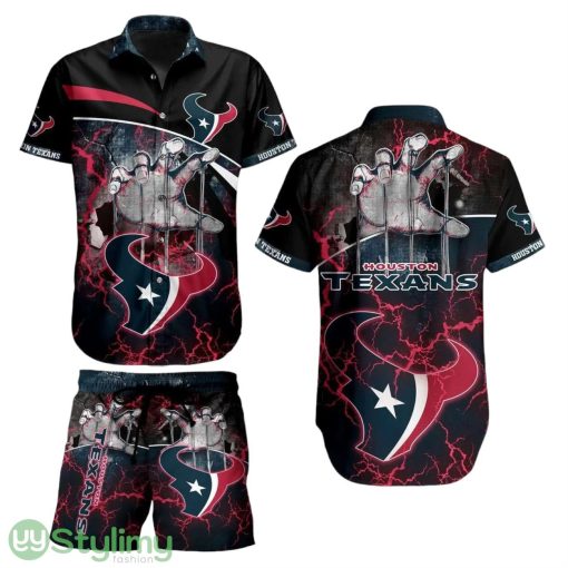 Houston Texans NFL Aloha 3D Hawaiian Shirt And Short Style Summer