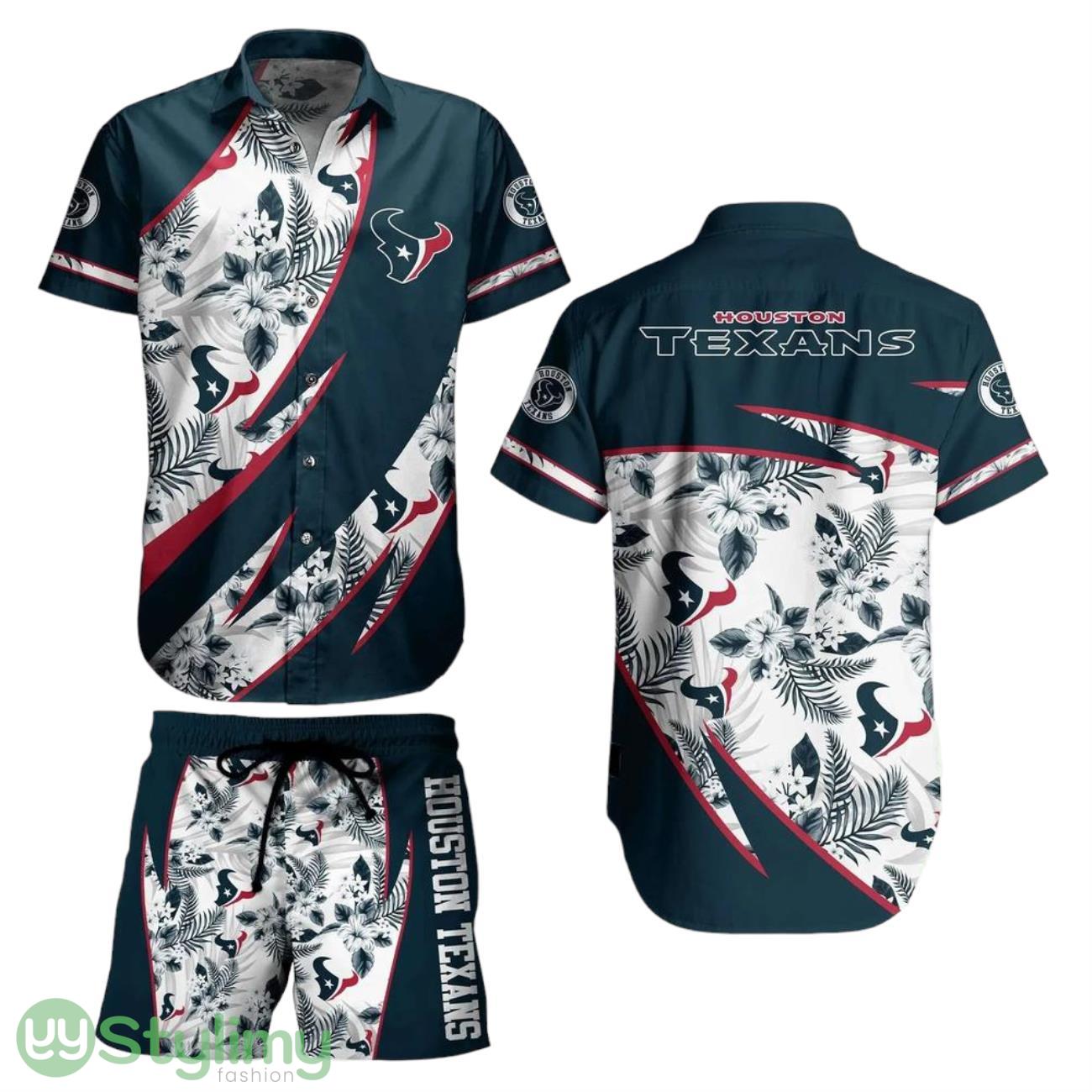Houston Texans NFL Aloha 3D Hawaiian Shirt And Short Style Tropical Graphic Summer For Awesome Fans 1 Houston Texans NFL Aloha 3D Hawaiian Shirt And Short Style Tropical Graphic Summer For Awesome Fans Product Photo 1