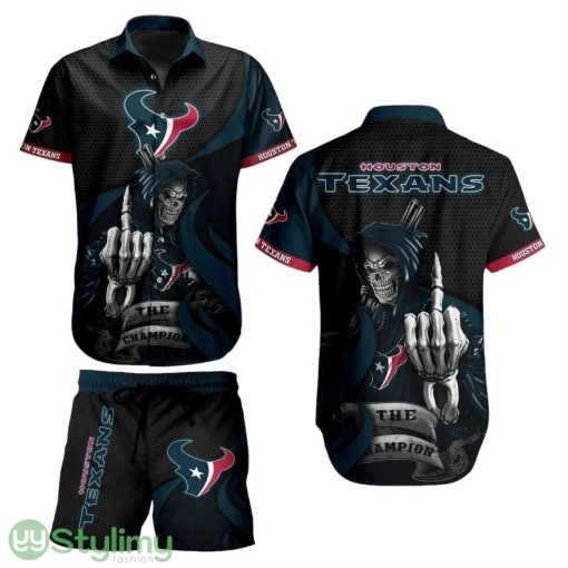 Houston Texans NFL Football 3D Print Hawaiian Shirt And Shorts Graphic Summer Tropical Pattern New Gift For Men Women