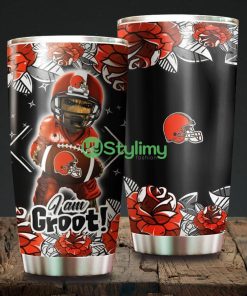 I Am Groot Cleveland Browns NFL Beautiful Design Tumbler Product Photo 1
