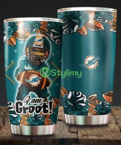 I Am Groot Miami Dolphins NFL Beautiful Design Tumbler Product Photo 1