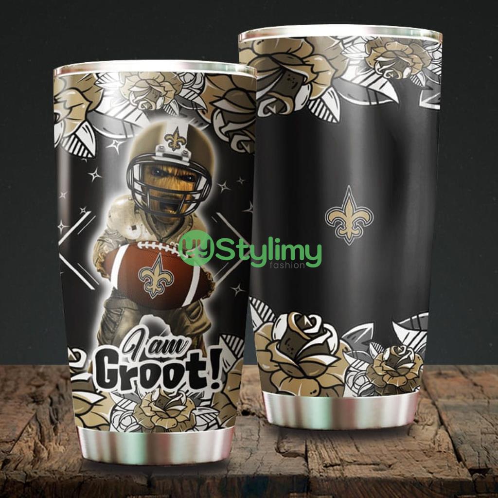 I Am Groot New Orleans Saints NFL Beautiful Design Tumbler 2 I Am Groot New Orleans Saints NFL Beautiful Design Tumbler Product Photo 1