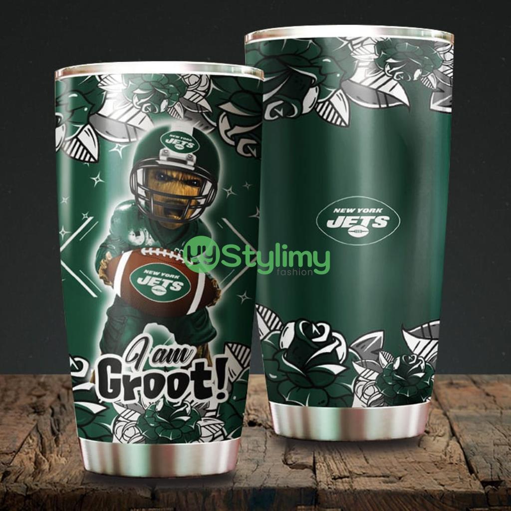I Am Groot New York Jets NFL Beautiful Design Tumbler 2 I Am Groot New York Jets NFL Beautiful Design Tumbler Product Photo 1