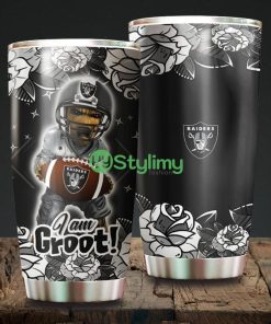 I Am Groot Oakland Raiders NFL Beautiful Design Tumbler Product Photo 1