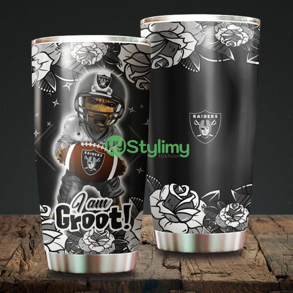 I Am Groot Oakland Raiders NFL Beautiful Design Tumbler 2 I Am Groot Oakland Raiders NFL Beautiful Design Tumbler Product Photo 1