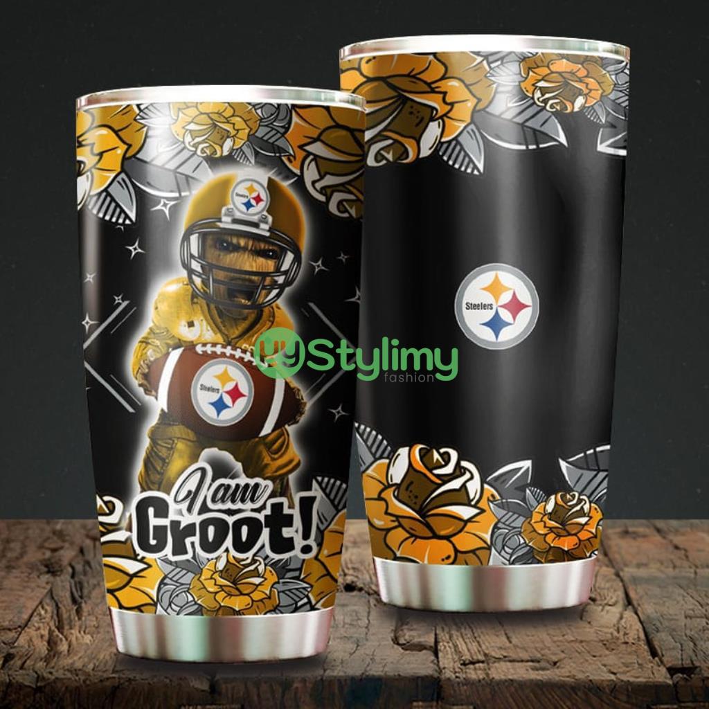 I Am Groot Pittsburgh Steelers NFL Beautiful Design Tumbler 2 I Am Groot Pittsburgh Steelers NFL Beautiful Design Tumbler Product Photo 1