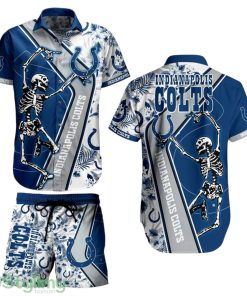 Indianapolis Colts NFL 3D Print Hawaiian Shirt And Shorts Anf Short Sekeleton Design Hot Short Styles For Men Women Product Photo 1