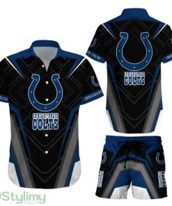 Indianapolis Colts NFL 3D Print Hawaiian Shirt And Shorts New Summer Button Down Shirt Best Gift For Fans Product Photo 1