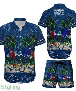 Indianapolis Colts NFL Aloha 3D Hawaiian Shirt And Short Best Gift For Football NFL Fans Product Photo 1