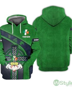 Irish By Blood Hoodie Patriotic Tribute Hoodie Gift For Ireland Lovers Product Photo 1