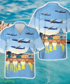 Italy ITA Airways Airbus A350-941 (EI-IFF) Hawaiian Shirt - Italy ITA Airways Airbus A350-941 (EI-IFF) Hawaiian Shirt