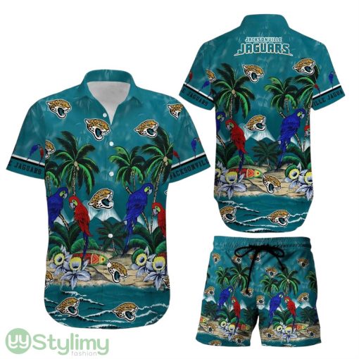 Jacksonville Jaguars Nfl Aloha 3D Hawaiian Shirt And Short Best Gift For Football Nfl Fans
