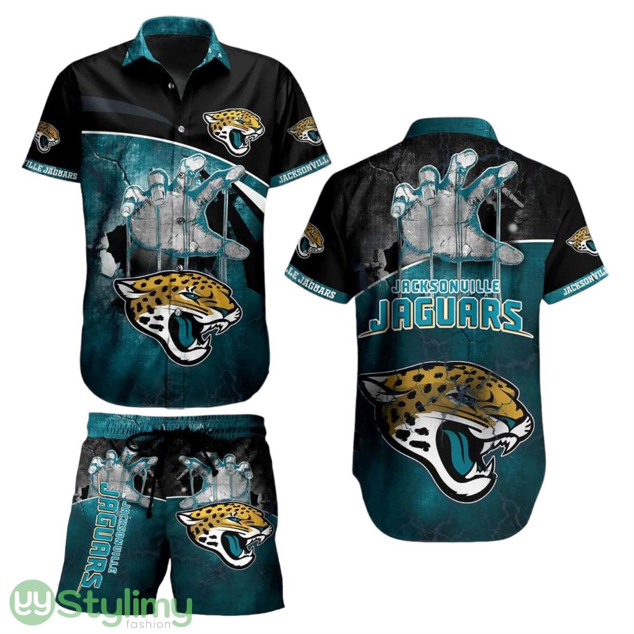 Jacksonville Jaguars Nfl Aloha 3D Hawaiian Shirt And Short Style Summer 1 Jacksonville Jaguars Nfl Aloha 3D Hawaiian Shirt And Short Style Summer Product Photo 1