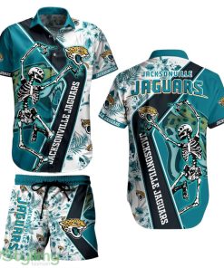 Jacksonville Jaguars Nfl Aloha 3D Hawaiian Shirt Anf Short Sekeleton Design Hot Short Styles For Men Women Product Photo 1