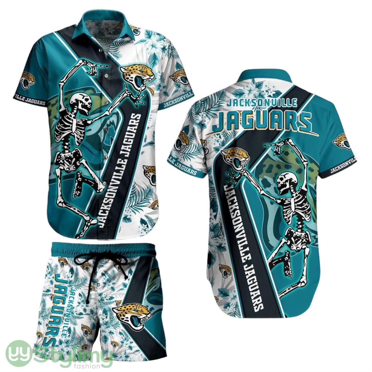 Jacksonville Jaguars Nfl Aloha 3D Hawaiian Shirt Anf Short Sekeleton Design Hot Short Styles For Men Women 1 Jacksonville Jaguars Nfl Aloha 3D Hawaiian Shirt Anf Short Sekeleton Design Hot Short Styles For Men Women Product Photo 1