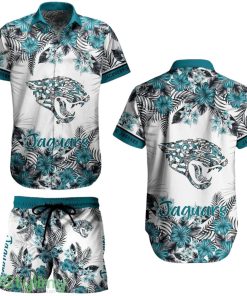 Jacksonville Jaguars Nfl Aloha 3D Hawaiian Shirt Graphic Flower Tropical Pattern Summer Shirt Style New Gift Best Fans Product Photo 1