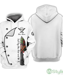 Just Say Yes Chef And Do It Personalized Name 3D Chef Hoodie Product Photo 1