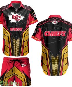 Kansas City Chiefs Nfl 3D Print Hawaiian Shirt And Shorts Summer Gift For Sports Enthusiast Product Photo 1