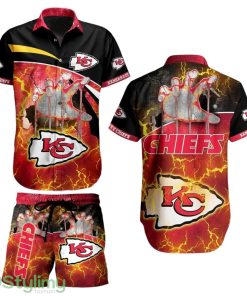 Kansas City Chiefs Nfl Aloha 3D Hawaiian Shirt And Short Style Summer Product Photo 1