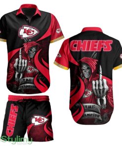 Kansas City Chiefs Nfl Football 3D Print Hawaiian Shirt And Shorts Graphic Summer Tropical Pattern New Gift For Men Women Product Photo 1