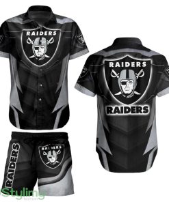Las Vegas Raiders NFL 3D Print Hawaiian Shirt And Shorts Summer Perfect Gift For Fans Product Photo 1