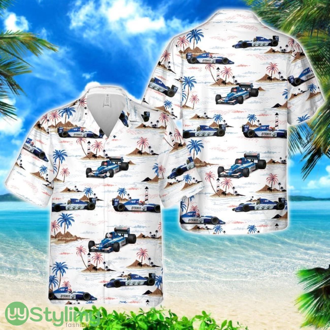 Ligier JS37 Formula One Car Hawaiian Shirt 2 Ligier JS37 Formula One Car Hawaiian Shirt Product Photo 1